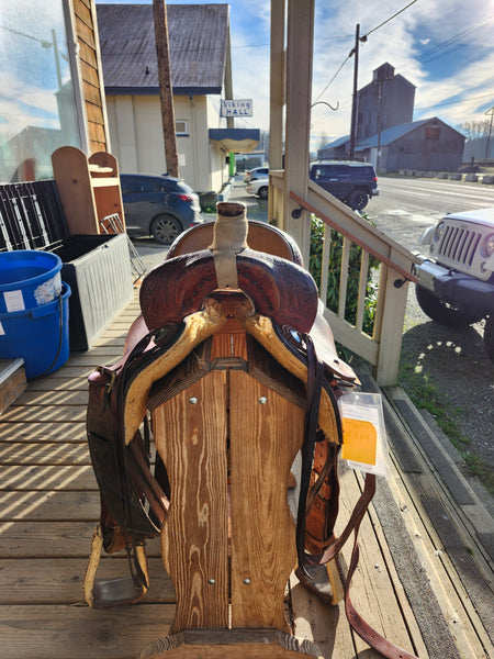 16.5" Western Ranch Roper Saddle