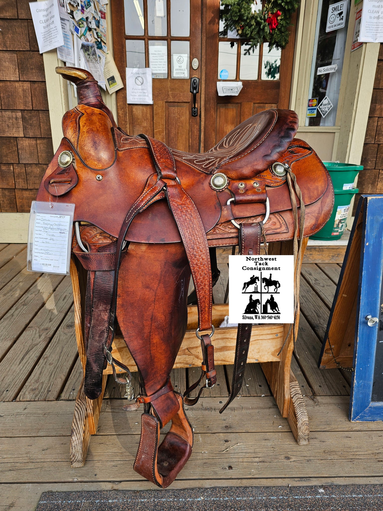 16" Simco Roping Saddle