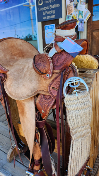 15" Henderson Saddle Co Wade Ranch Roper Saddle