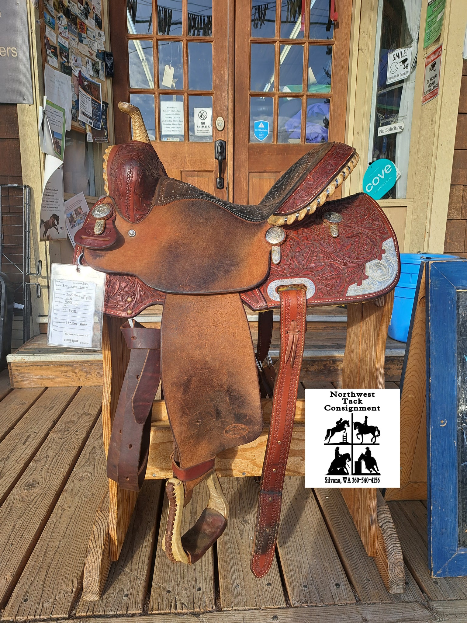 14.5" Billy Cook Barrel Saddle