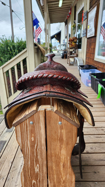 16" Vintage Circle Y Equitation Saddle