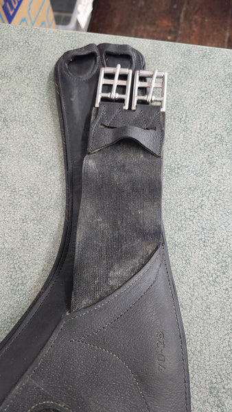 28" Devoucoux Leather Short Girth