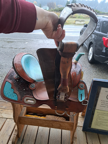 15" Double T Barrel Saddle