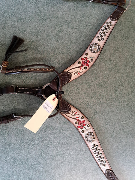 Circle Y Breastcollar and Single Ear Headstall