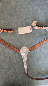 NEW Circle Y Western Breast collar with silver