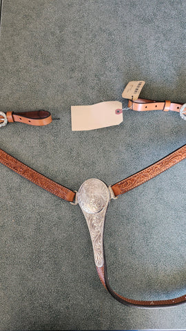 NEW Circle Y Western Breast collar with silver