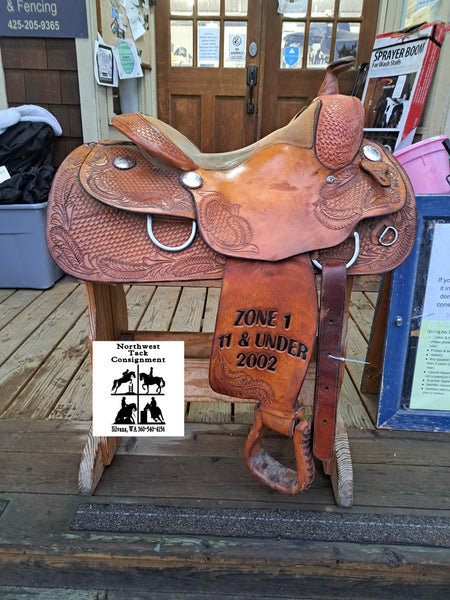 14" Jim Taylor Rocking T Reining Saddle