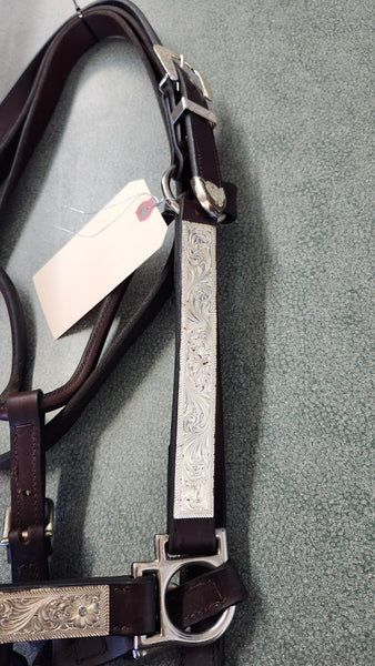 Silver Show Halter with lead