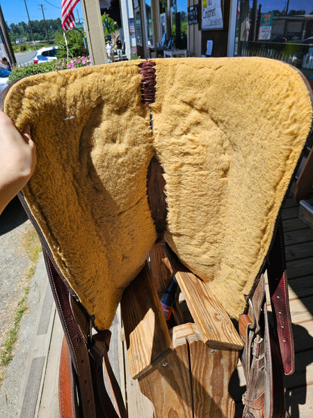 ON TRIAL 16" Crates Dan Roeser Working Cowhorse Saddle