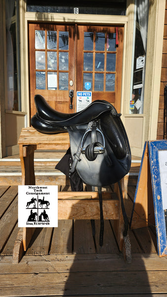 17.5" Custom Sadlery Icon Flight Dressage Saddle