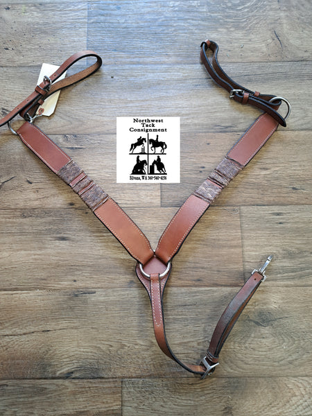 Western Breast collar w/ Rawhide Accents