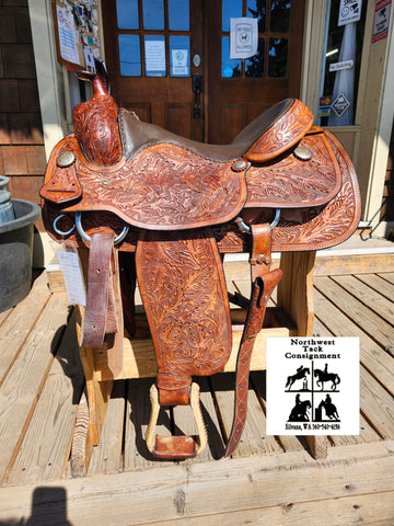 16" Silver Royal Western Saddle