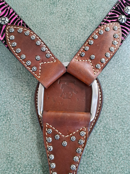 Zebra Breast Collar