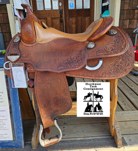 16.5" Bob's Custom Saddles Jordan Larson Reining Saddle