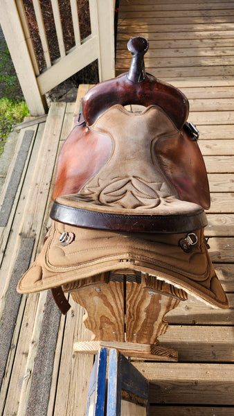 17" Big Horn Cordura Western Trail Saddle