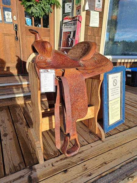 15" Vintage Keyston Western Saddle