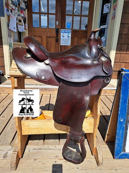 15" Circle Y Arabian Round Skirt Western Trail Saddle