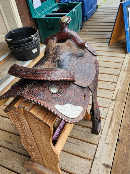 15.5" Vintage Circle Y Equitation Saddle