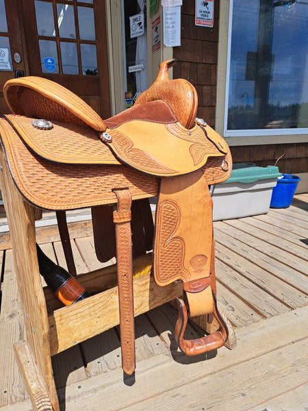 16" Hereford Tex Tan All Around Western Saddle