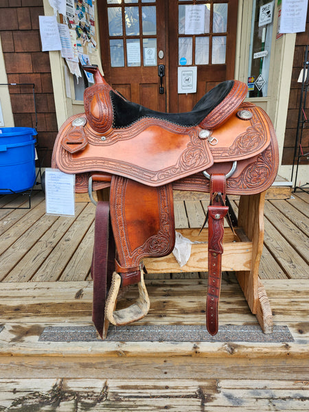 16" Bronco Billys Custom Reining Saddle