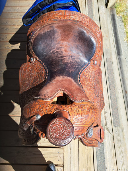 16" Champion Turf Vintage Western Equitation Show Saddle