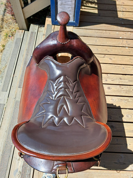 16.5" Tucker High Plains Round Skirt Western Trail Saddle