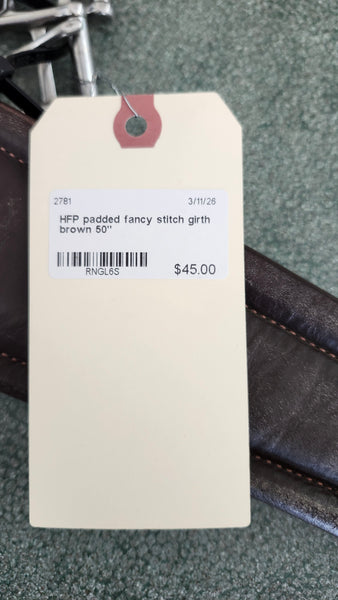 50" HPF Padded Fancy Stitch Girth