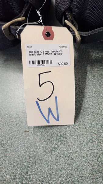 size 5 Old Mac G2 Hoof Boots