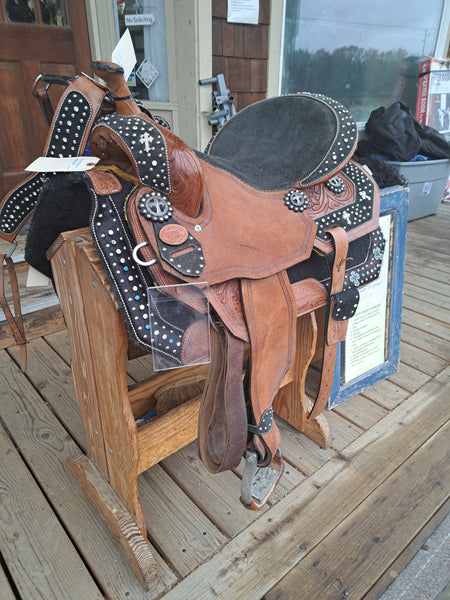 16" Silver Royal Barrel Saddle Package