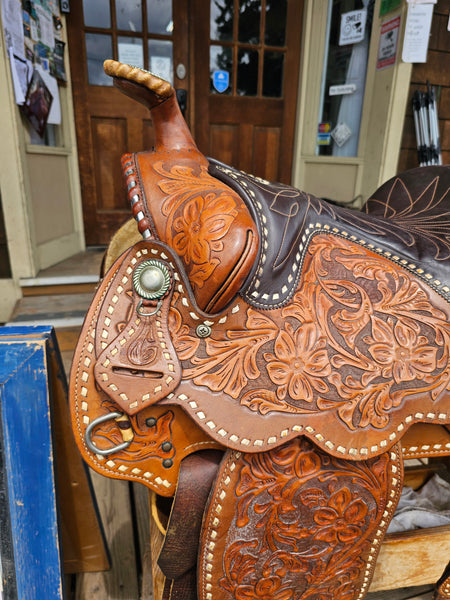 15" Vintage Hereford Tex Tan Western Equitation Saddle