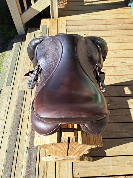 18" Jeffries JMX Monoflap Jump Saddle
