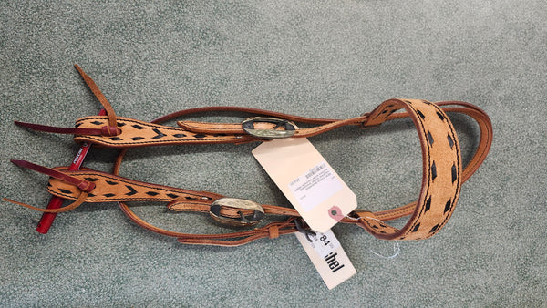 NEW Cashel Buckstitch Roughout Leather Headstall