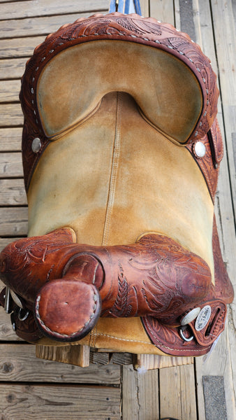 13.5" Sport Saddle Bob Marshall Treeless Barrel Saddle