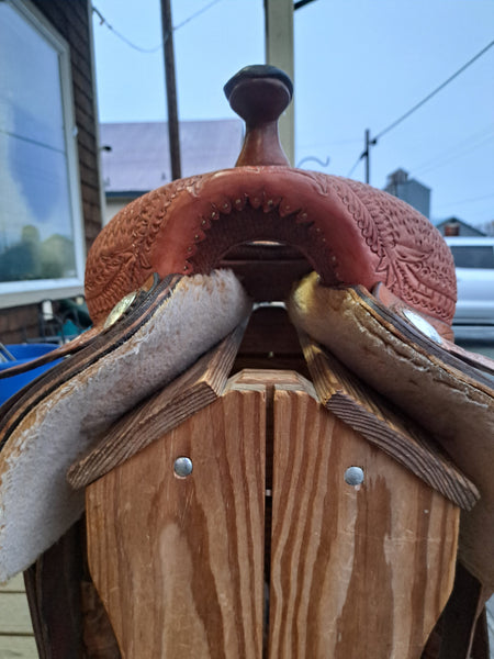 14" Jim Taylor Rocking T Reining Saddle