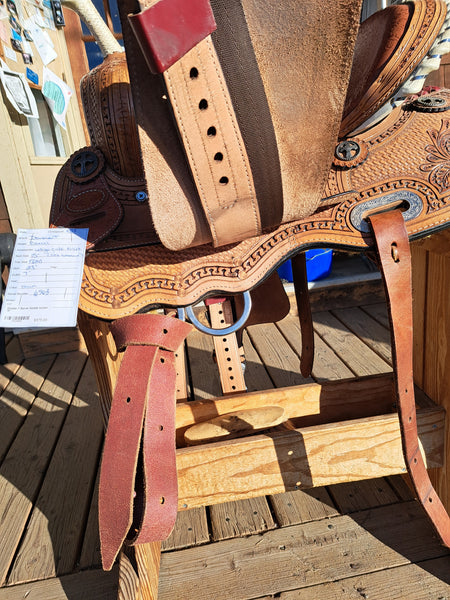 15" Double T Barrel Racing Saddle