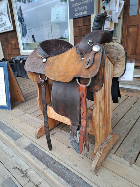 15" Crates Mike Beers Team Roper Saddle