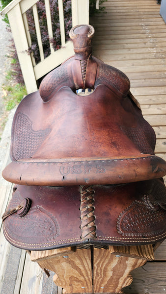 15" John Fallis Forest Service Western Saddle