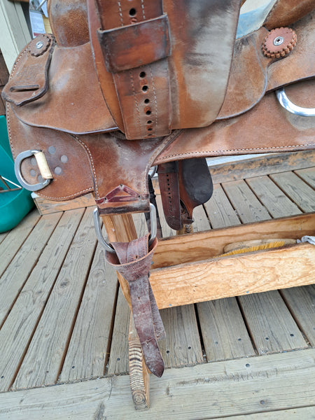 15" Silver Mesa Rough Out Work Saddle