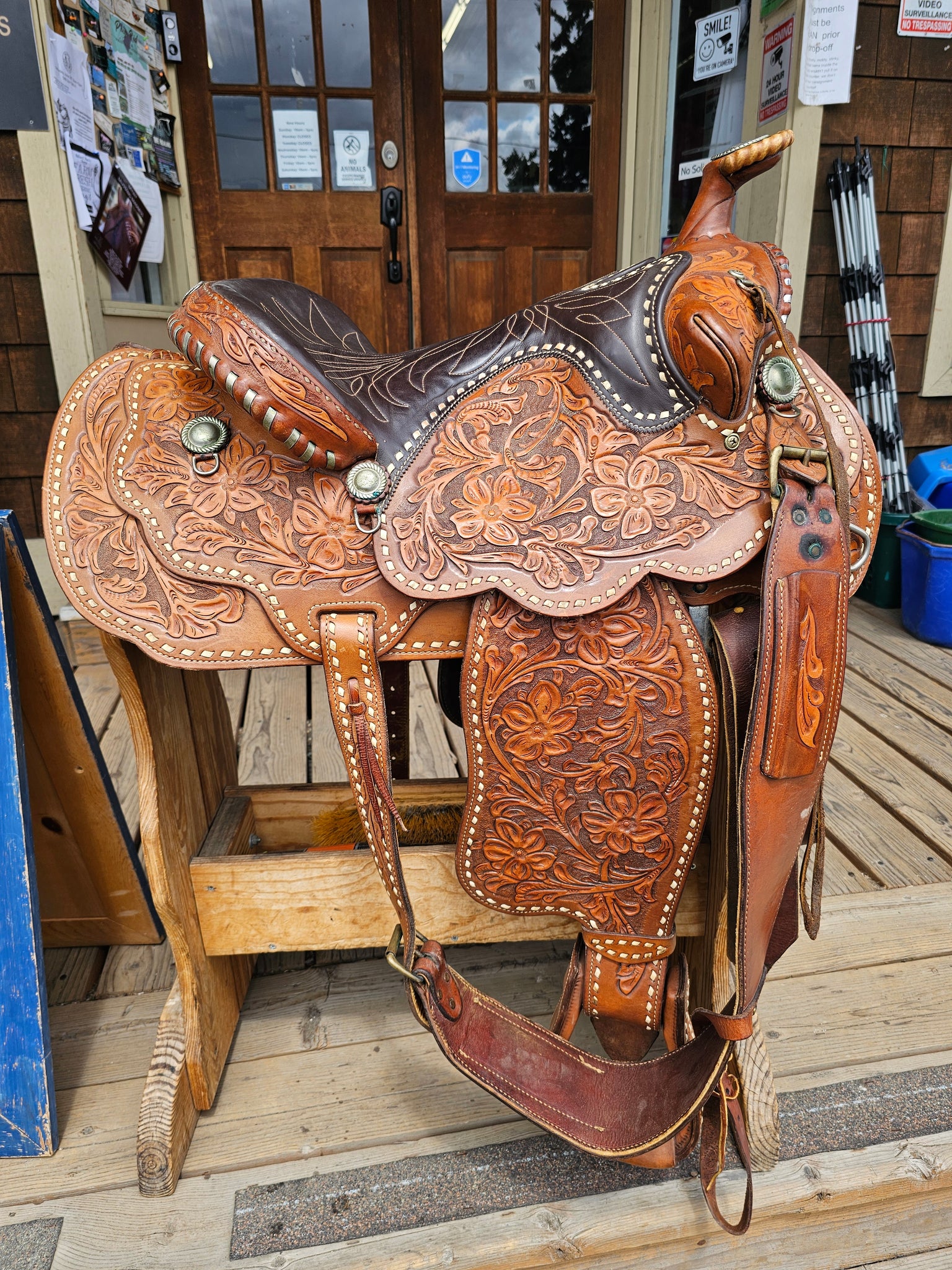 15" Vintage Hereford Tex Tan Western Equitation Saddle