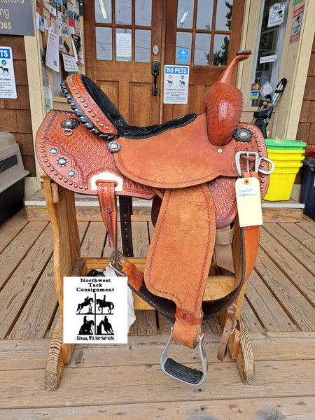 14" Double J Pozzi Pro Racer Barrel Saddle