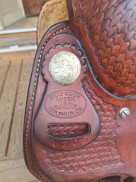 15.5" Billy Cook Reining Saddle