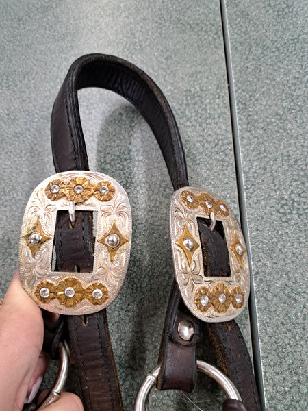 Tory Leather Blue Bonnet Congress Halter