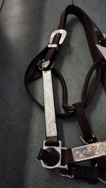 Silver Show Halter with lead