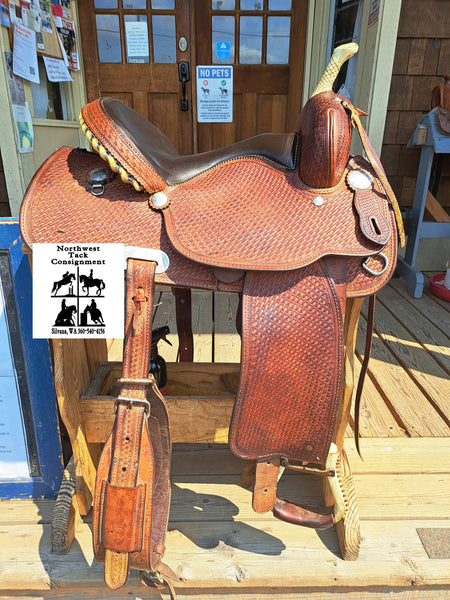 14" Crates Squeak Huber Barrel Racing Saddle