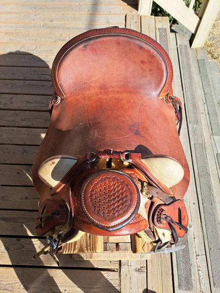 16" Watt Bros Wade Ranch Roper Saddle