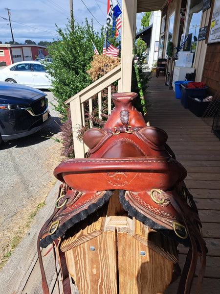 16" Red Sky Saddles Wade Ranch Roper Mule Saddle