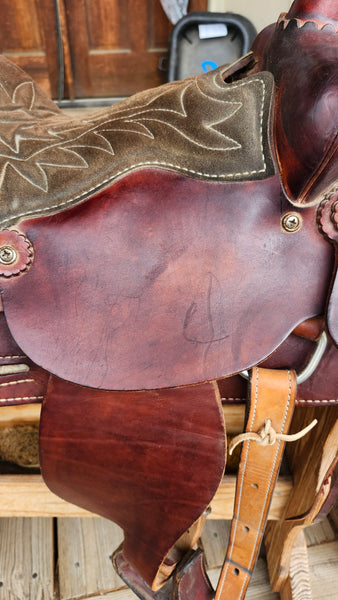 13" American Saddlery General Lee Western Saddle
