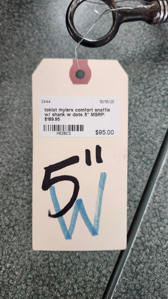 5" Toklat Myler Comfort Snaffle With shank