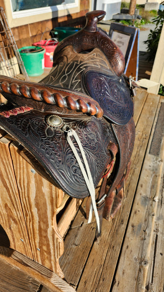 15" Vintage Simco Western Trail Saddle