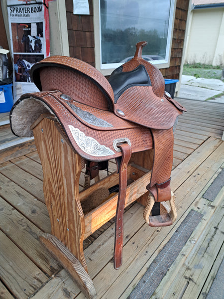 17" (Sits 16") Hilason Western Equitation Show Saddle
